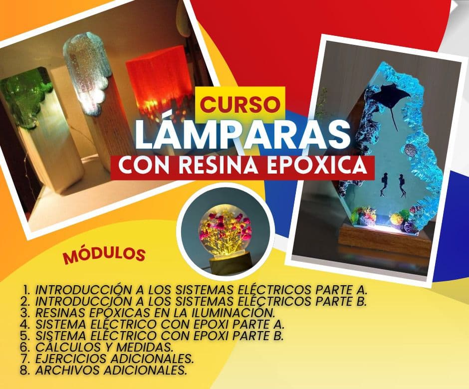 LÁMPARAS CON RESINA EPÓXICA