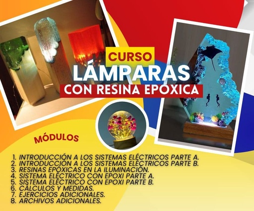 LÁMPARAS CON RESINA EPÓXICA