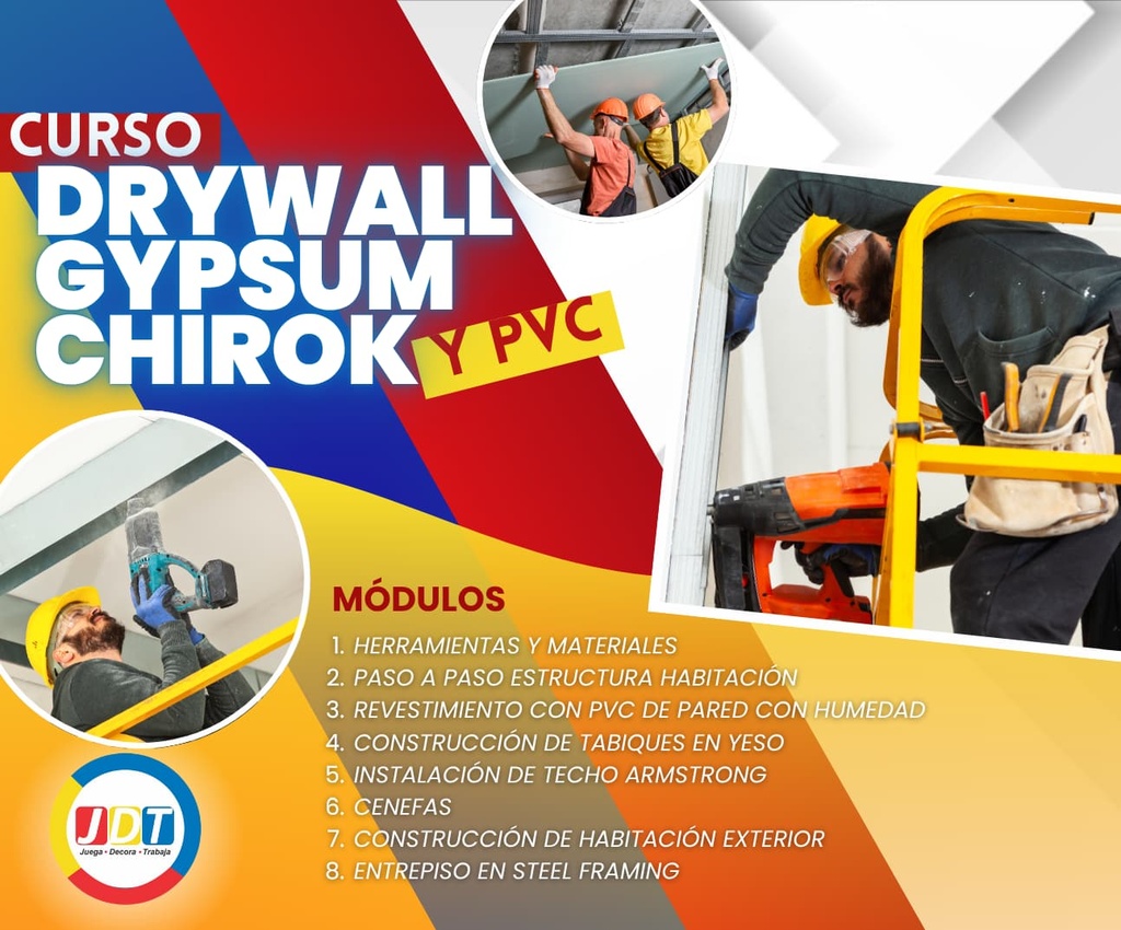 DRYWALL GYPSUM CHIROK Y PVC