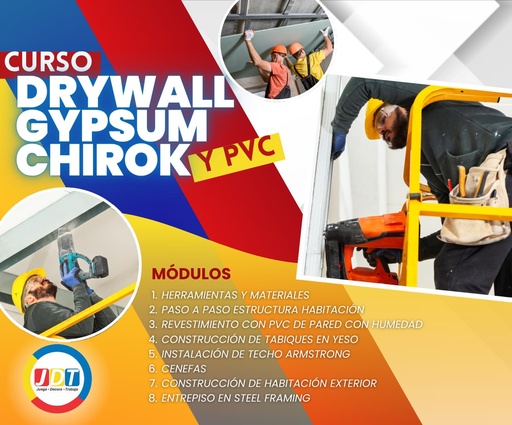 DRYWALL GYPSUM CHIROK Y PVC